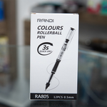 Rollerball 0.5Mm Pen 12Pcs Black